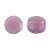 Kalos® par Puca® (50 beads) 2-Hole 4x3mm Drum Shape - Frost Parme - Czech Glass