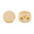 Kalos® par Puca® (50 beads) 2-Hole 4x3mm Drum Shape - Frost Camel Luster - Czech Glass