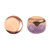 Kalos® par Puca® (50 beads) 2-Hole 4x3mm Drum Shape - Frost Parme Capri Gold - Czech Glass