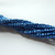 100 Beads - Firepolish 3mm Saturated Metallic Navy Peony - Czech Glass
