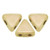 Kheops® par Puca® (25 Beads) Opaque Beige Ceramic Look 6mm 2-Hole Triangle Shape Glass