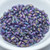 100 Beads - 6x2.5mm Mini Dagger - Tanzanite Iris - Czech Glass