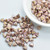 Kheops® par Puca® (25 Beads) Opaque Mix Rose Gold Ceramic Look 6mm 2-Hole Triangle Shape Glass