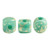 Minos Par Puca® 5 grams - Opaque Green Turquoise Splash - 2.5x3mm Cylinder