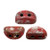 KOS® PAR PUCA® (50 Beads) - Opaque Light Coral Ladybug - 6x3mm 2-hole