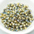 50 Beads - Fire Polished 4mm - Crystal Golden Rainbow - Czech Glass