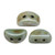 KOS® PAR PUCA® (50 Beads) - Opaque Blue Green Ceramic Look - 6x3mm 2-hole