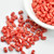 KOS® PAR PUCA® (50 Beads) - Opaque Coral Red Splash - 6x3mm 2-hole