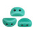 KOS® PAR PUCA® (50 Beads) - Opaque Green Turquoise - 6x3mm 2-hole