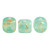 Minos Par Puca® 5 grams - Blue Green Opal Splash - 2.5x3mm Cylinder Czech Glass Beads