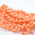 25 Beads - Top Hole Round 6mm Sueded Gold Hyacinth - Czech Glass
