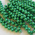 25 Beads - Top Hole Round 6mm Saturated Metallic Lush Meadow - Czech Glass