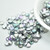 Lentil (50 beads) Top-drilled Crystal Light Vitrail Czech Glass