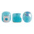 Minos Par Puca® 5 grams - Opaque Blue Turquoise AB - 2.5x3mm Cylinder Czech Glass Beads