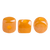 Minos Par Puca® 5 grams - Orange Opal Luster - 2.5x3mm Cylinder Czech Glass Beads