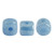 Minos Par Puca® 5 grams - Opaque Aqua Luster - 2.5x3mm Cylinder Czech Glass Beads
