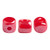 Minos Par Puca® 5 grams - Opaque Coral Red Luster - 2.5x3mm Cylinder