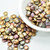 6mm Lentil Top-drilled Matte Metallic Purple Iris Gold (50 Beads)Czech Glass