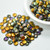 6mm Lentil (50 beads) Top-drilled Crystal Magic Copper Czech Glass