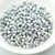 100 Beads - Fire Polished Faceted 3mm - Crystal Glittery Silver - Czech Glass