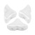 20 Beads - Helios® par Puca® Paris - Opaque White Ceramic Look - Czech Glass