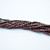 100 Beads - Fire Polished Faceted 3mm Czech Glass Saturated Metallic Chicory Coffee