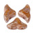 20 Beads - Helios® par Puca® Paris - Rose Opal New Picasso - Czech Glass