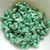20 Beads - Helios® par Puca® Paris Opaque Green Turquoise Splash - Czech Glass