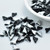 20 Beads - Helios® par Puca® Paris - Jet Silver - Czech Glass