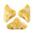 20 Beads - Helios® par Puca® Paris Opaque Beige Spotted - Czech Glass