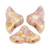 20 Beads - Helios® par Puca® Paris - Opaque Mix Rose Gold Ceramic Look - Czech Glass