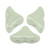 20 Beads - Helios® par Puca® Paris Opaque Light Green Ceramic Look - Czech Glass
