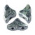 20 Beads - Helios® par Puca® Paris Metallic Old Silver Spotted - Czech Glass