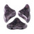 20 Beads - Helios® par Puca® Paris Metallic Matte Violet Spotted - Czech Glass