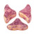 20 Beads - Helios® par Puca® Paris - Light Rose Opal Bronze - Czech Glass