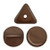 50 Beads - Ilos® par Puca® Paris - Dark Bronze Matte - Czech Glass
