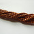 Firepolish 3mm (100 beads) Czech Glass Saturated Metallic Russet Orange