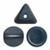 50 Beads - Ilos® par Puca® Paris - Metallic Matte Dark Blue - Czech Glass