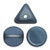 50 Beads - Ilos® par Puca® Paris - Metallic Matte Blue - Czech Glass