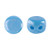 Kalos® par Puca® (50 beads) 2-Hole 4x3mm Drum Shape - Frost Blue Lagoon Luster - Czech Glass