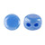 Kalos® par Puca® (50 beads) 2-Hole 4x3mm Drum Shape - Frost Royal Blue Luster - Czech Glass