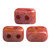 IOS® PAR PUCA® (50 Beads) - Opaque Rose Spotted - 5.5x2.5mm 2-hole Rectangle