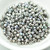 100 Beads - Fire Polished Faceted 3mm - Crystal Glittery Argentic - Czech Glass
