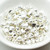 12 Beads - Nib-Bit Two Hole 6x5mm - Fine Silver Plate - Czech Glass