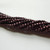 100 Beads - Firepolish 3mm Saturated Metallic Red Pear - Czech Glass