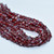 50 Beads - 5x3mm Pinch Siam Ruby Vega Czech Glass