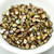 100 Beads - 5x3mm Pinch Crystal Magic Green Czech Glass
