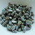 30 Beads - Paisley Duo Two Hole Chalk Lazure Blue Czech Glass