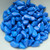 30 Beads - Paisley Duo Two Hole Tropical Blue Raspberry Czech Glass