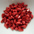 Paisley Duo (30 beads) Two Hole Metalust Lipstick Red Czech Glass